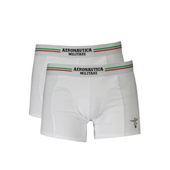 Aeronautica Militare White Cotton Men Boxer