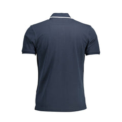 La Martina Blue Cotton Men Polo Shirt