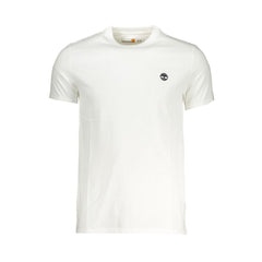 Timberland White Cotton Men T-Shirt
