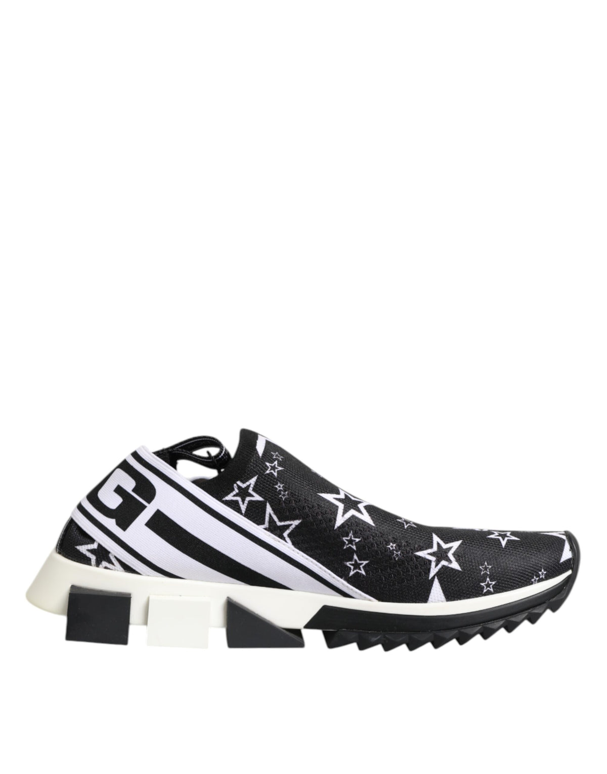 Dolce &amp; Gabbana Schwarz Weiß Sorrento Low Top Sneakers Schuhe