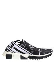 Dolce &amp; Gabbana Schwarz Weiß Sorrento Low Top Sneakers Schuhe