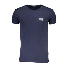 Cavalli Class Blauw Katoenen Heren T-Shirt