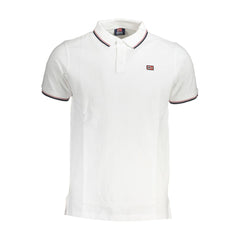 Norway 1963 White Cotton Men Polo Shirt