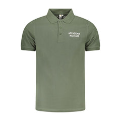 Accademia Militare Green Cotton Polo Shirt