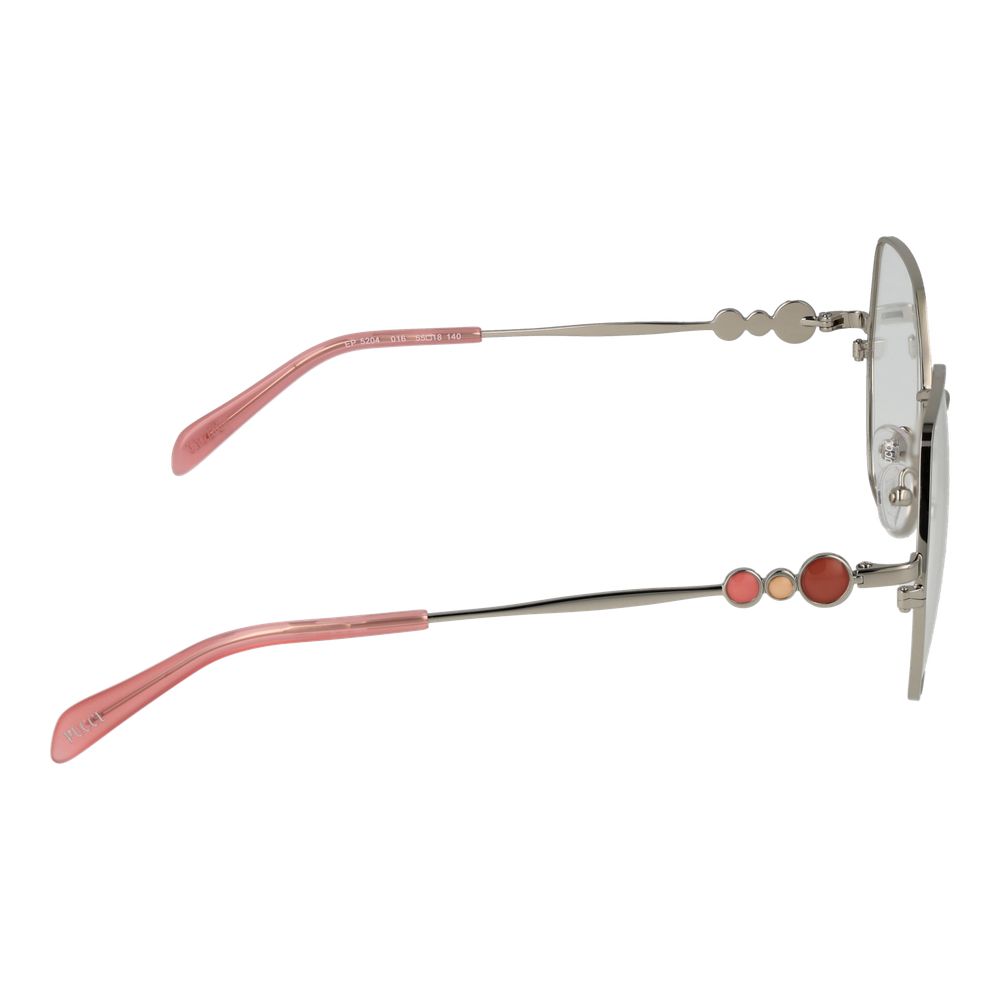 Emilio Pucci Brille aus grauem Metall (Gestell)