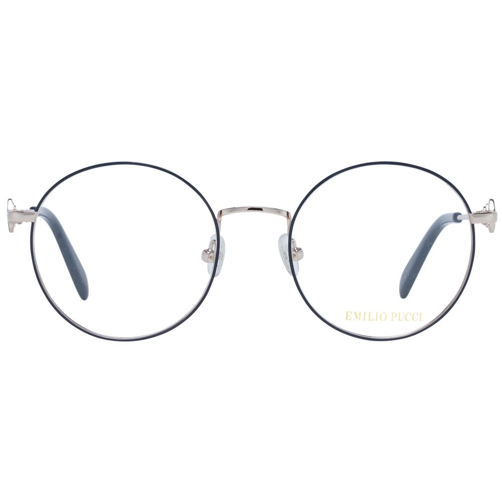 Emilio Pucci Blaue Metallbrille (Gestelle)