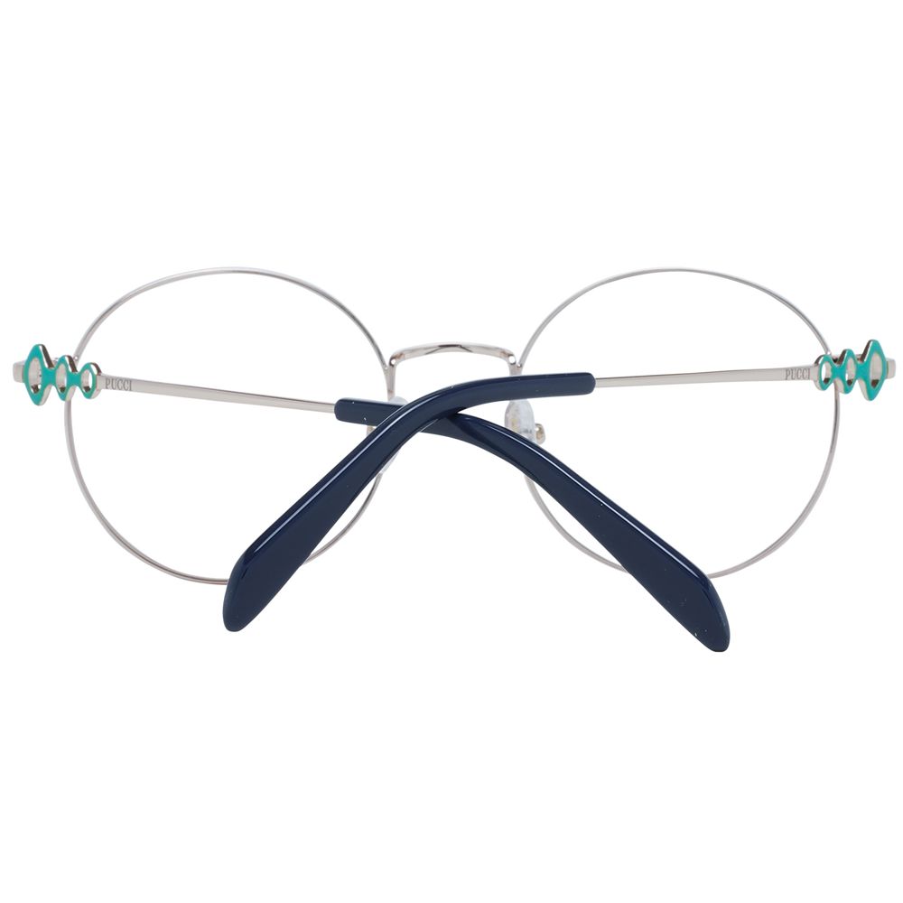 Emilio Pucci Blaue Metallbrille (Gestelle)