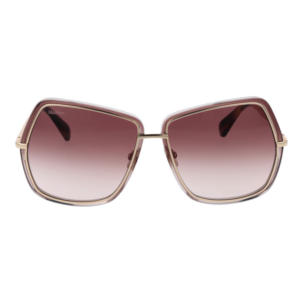 Max Mara Sonnenbrille aus goldfarbenem Metall