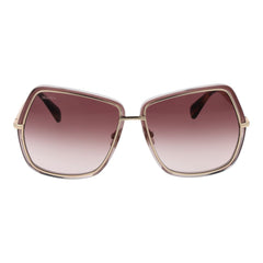 Max Mara Sonnenbrille aus goldfarbenem Metall