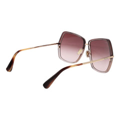 Max Mara Sonnenbrille aus goldfarbenem Metall