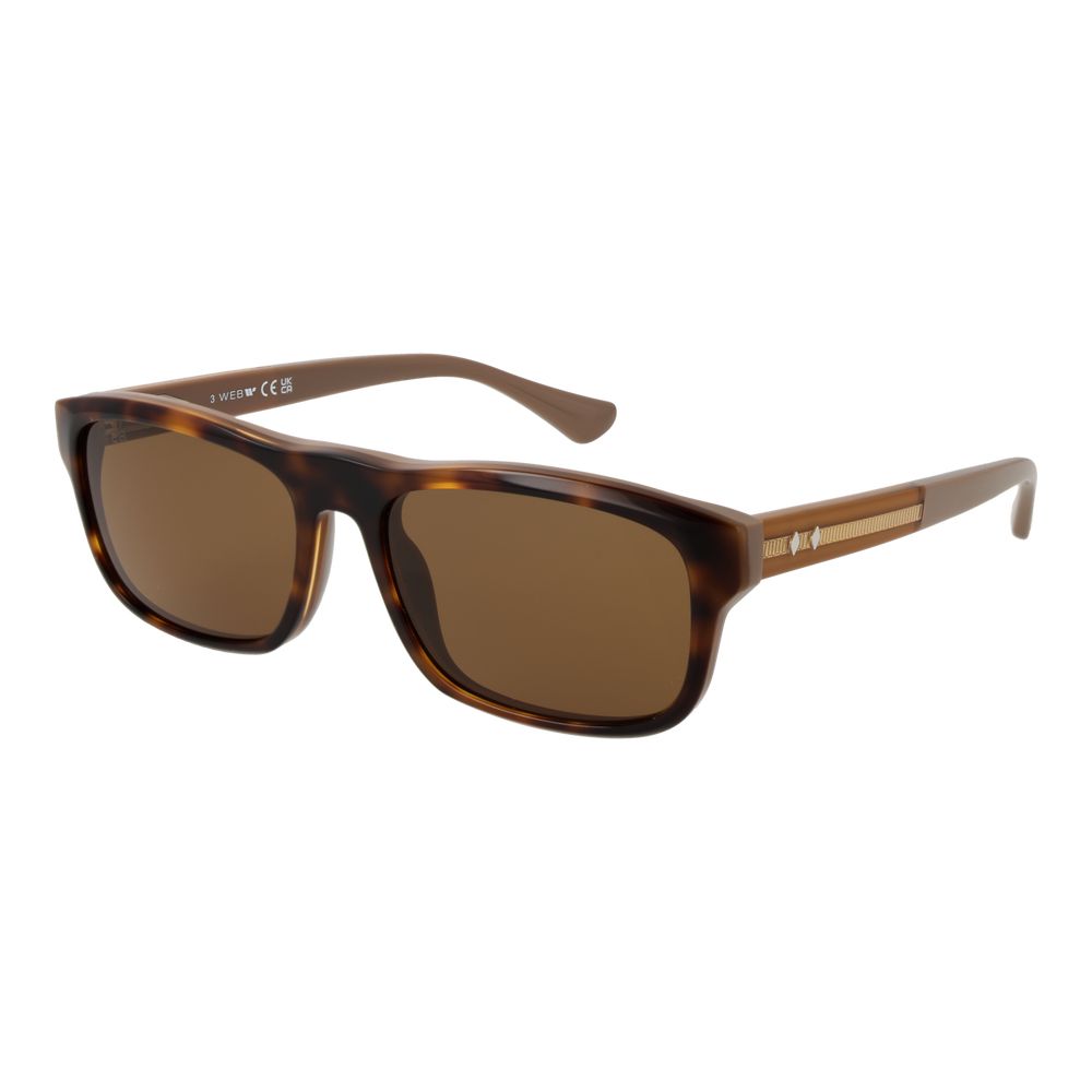 Braune Web-Azetat-Sonnenbrille
