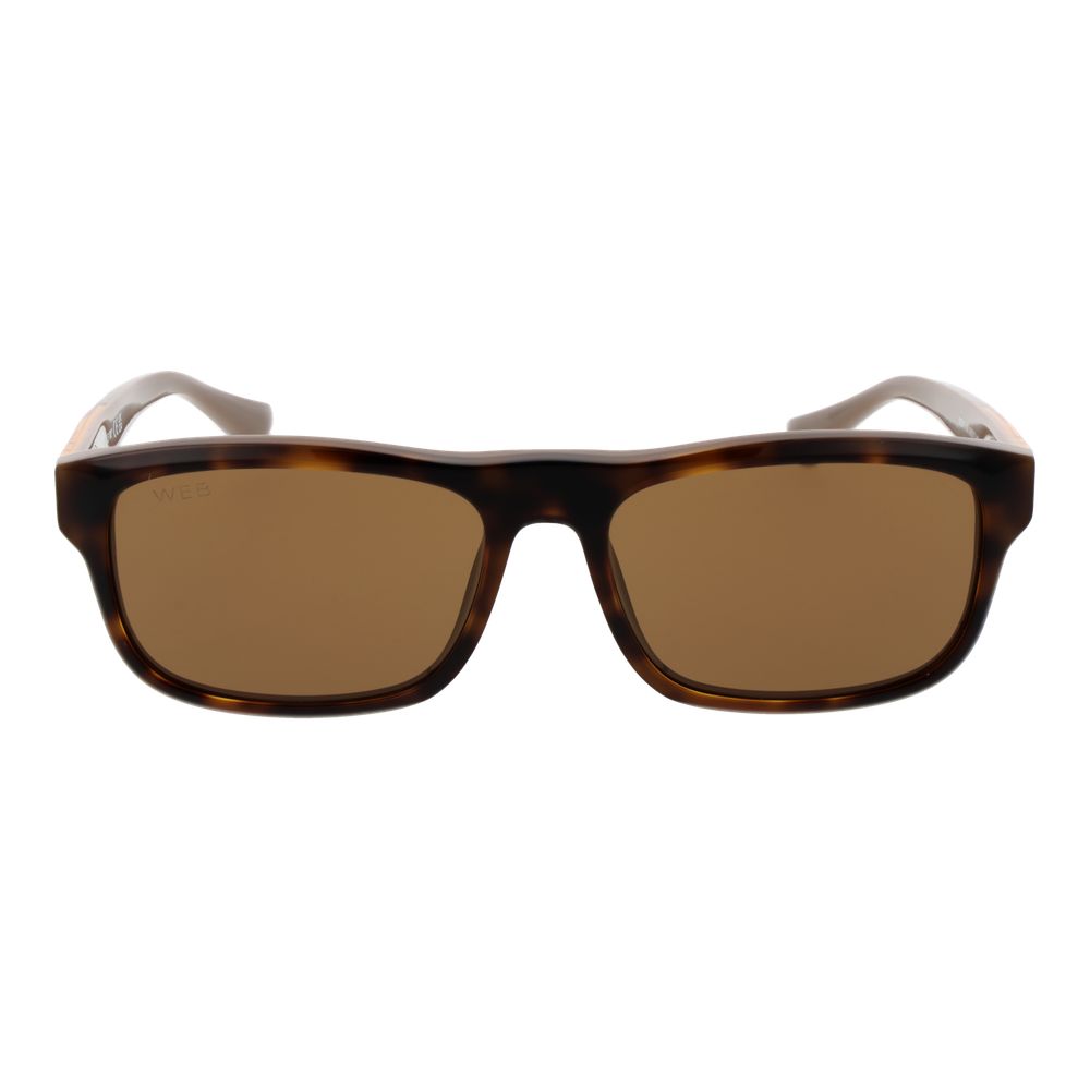 Braune Web-Azetat-Sonnenbrille