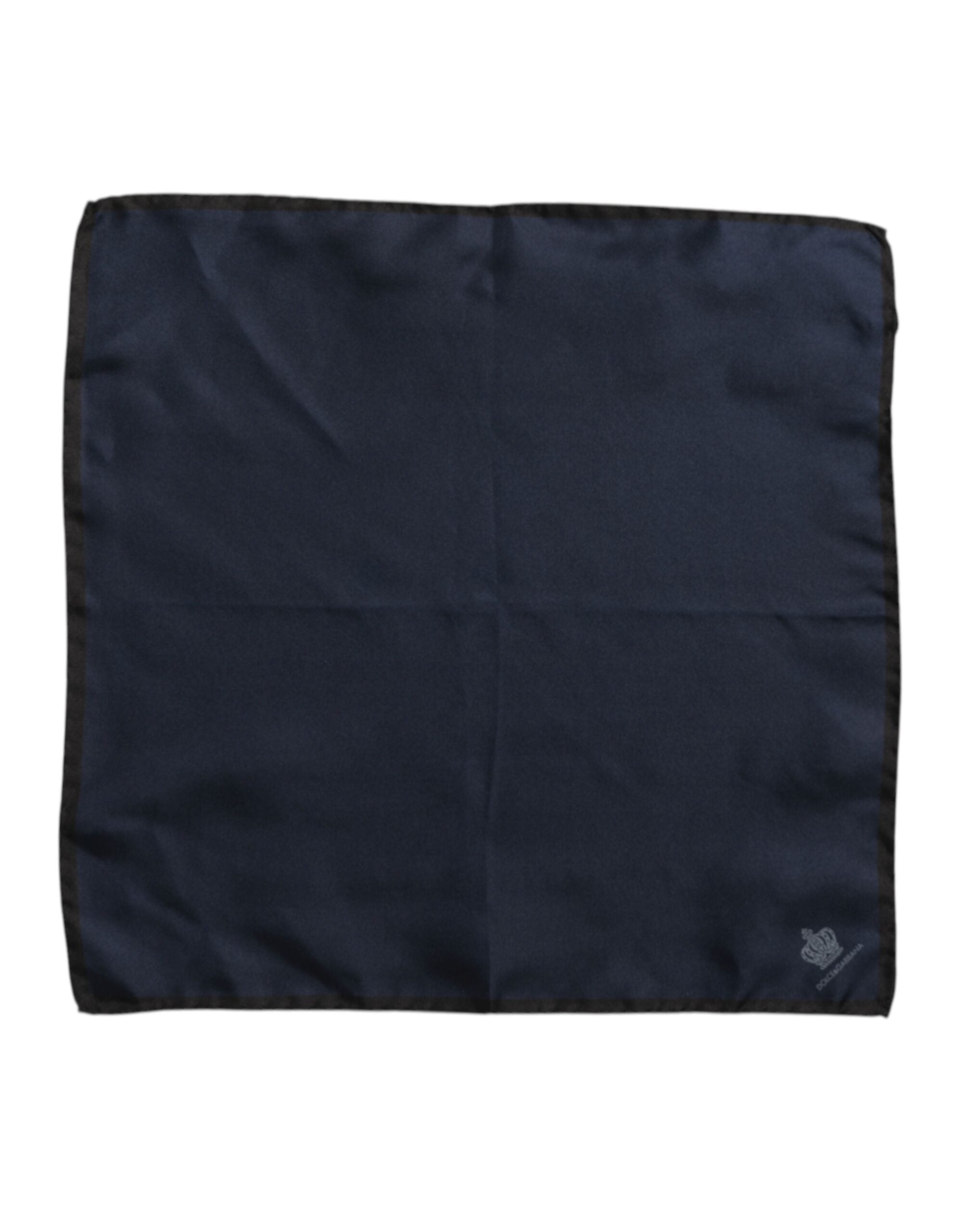 Dolce & Gabbana Blau DG Crown Seiden-Foulard für Herren