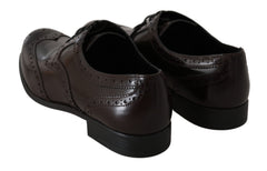 Dolce & Gabbana Bruine Leren Brogues Oxford Wingtip Schoenen