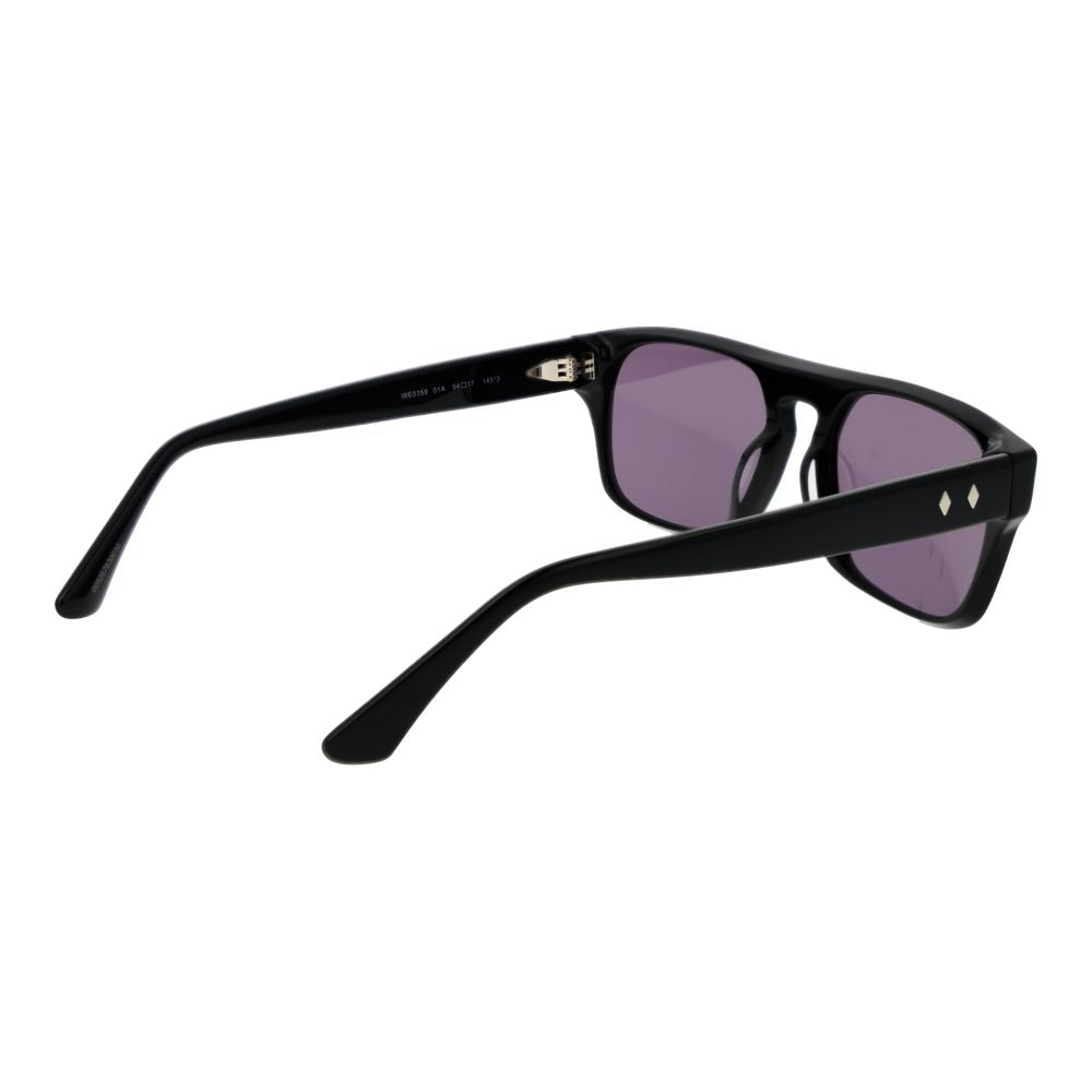 Web-Sonnenbrille aus schwarzem Acetat