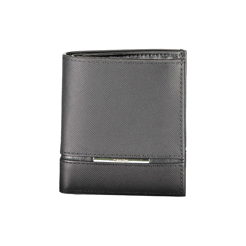 Calvin Klein Nero Leder Herren Geldbörse
