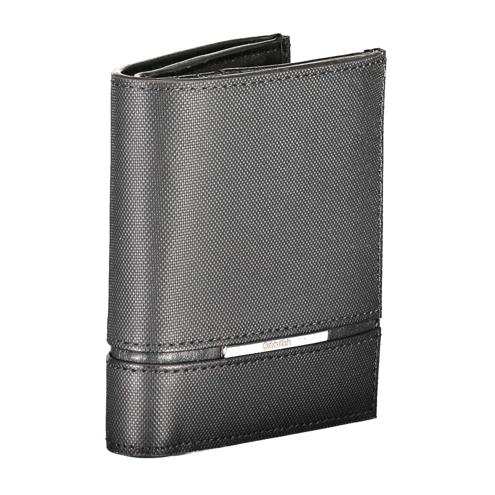 Calvin Klein Nero Leder Herren Geldbörse