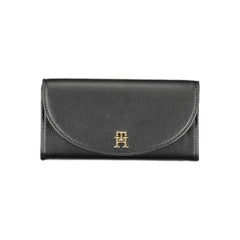 Tommy Hilfiger Geldbörse für Damen aus schwarzem Polyurethan