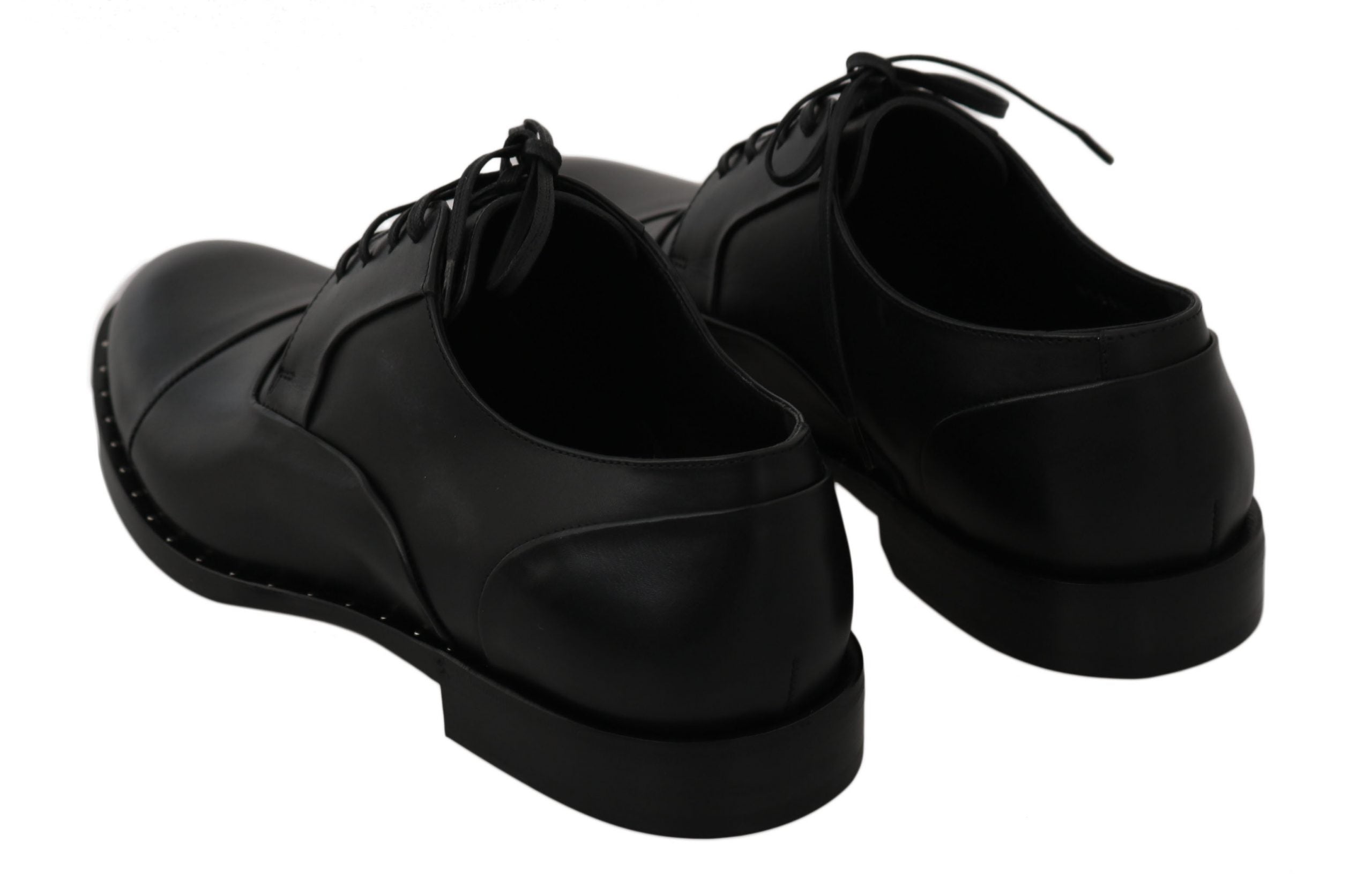 Dolce & Gabbana Schwarze Derby-Schuhe aus Leder