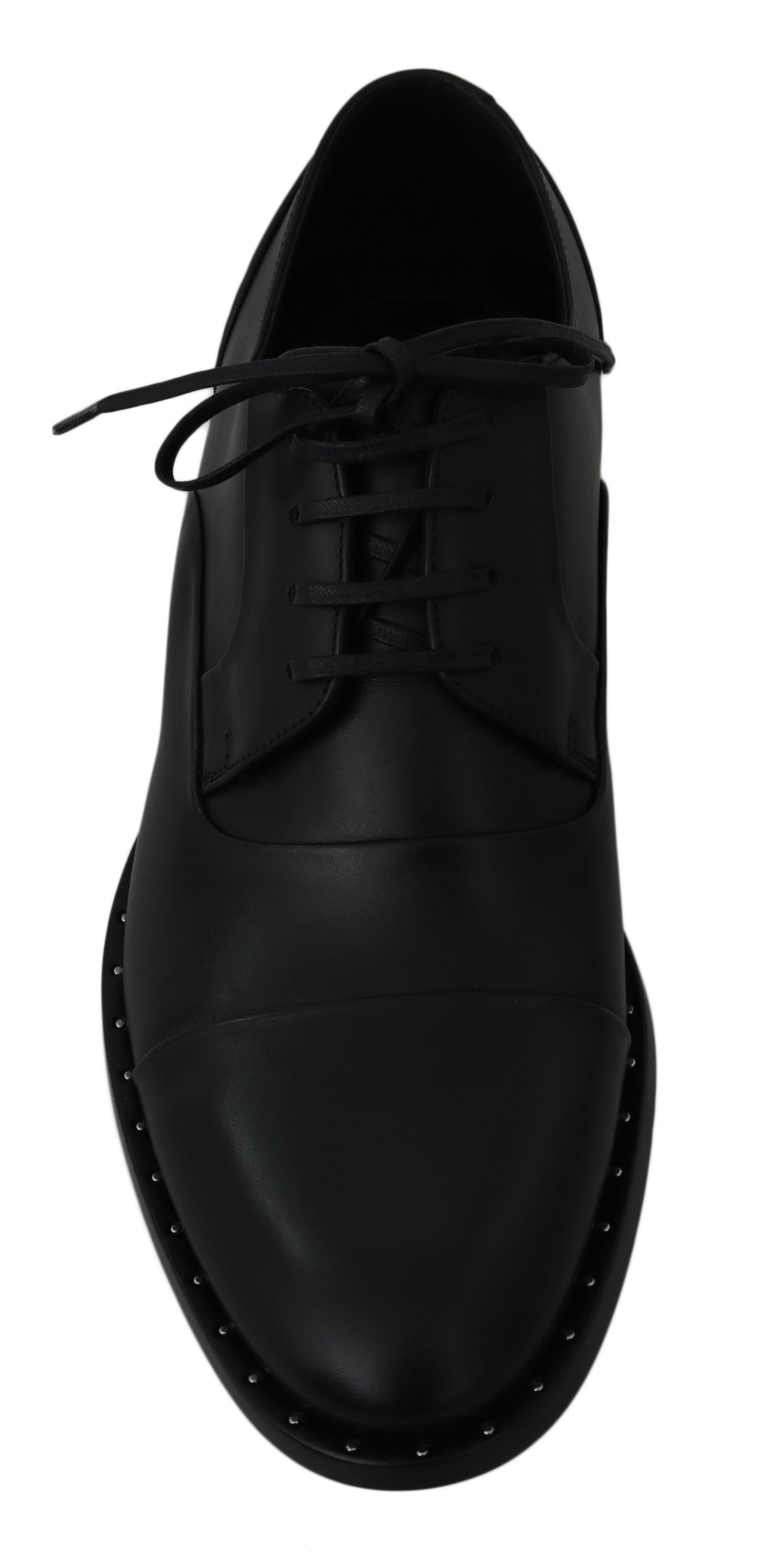 Dolce & Gabbana Schwarze Derby-Schuhe aus Leder