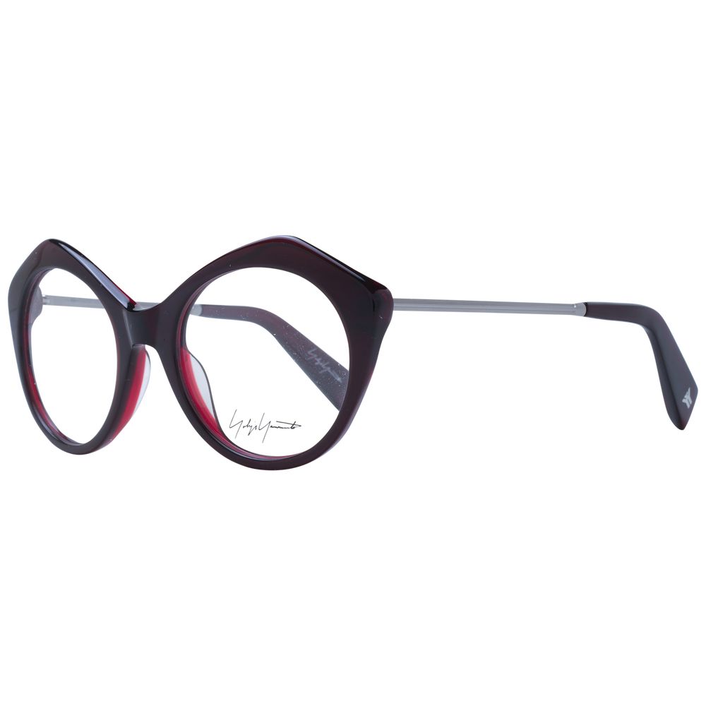 Yohji Yamamoto Bordeauxfarbene Acetatbrille (Fassungen)