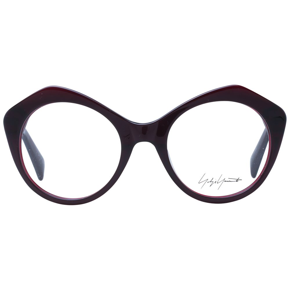 Yohji Yamamoto Bordeauxfarbene Acetatbrille (Fassungen)