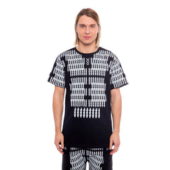 Nicolo Tonetto Schwarzes Baumwoll-Herren-T-Shirt