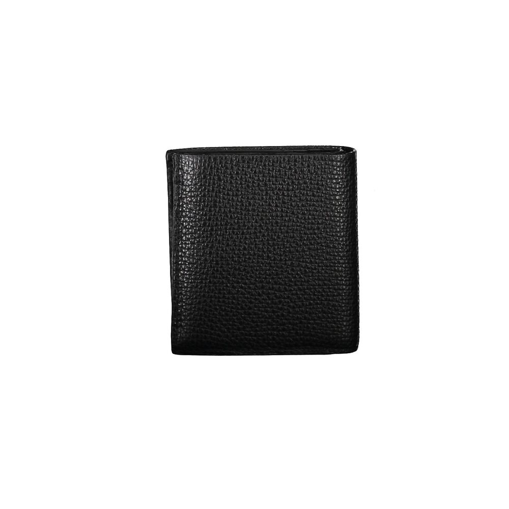 Calvin Klein Nero Leren Heren Portemonnee
