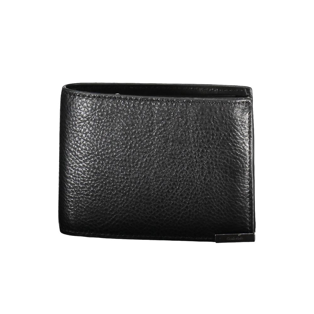 Calvin Klein Herren-Geldbörse aus schwarzem Leder