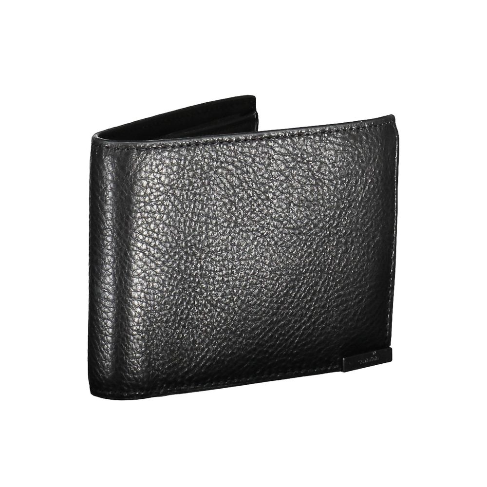 Calvin Klein Herren-Geldbörse aus schwarzem Leder
