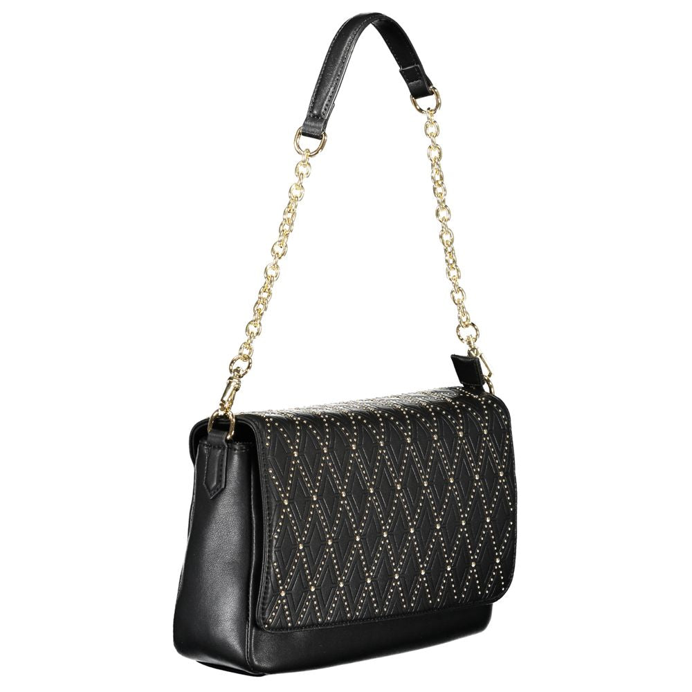 Mario Valentino Nero Damenhandtasche aus Polyurethan