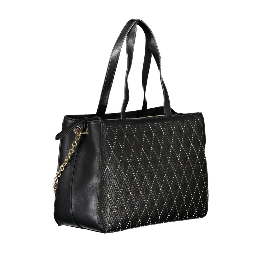 Mario Valentino Schwarze Handtasche für Damen aus Polyurethan