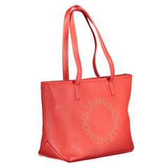 Mario Valentino Rosso Polyurethan Damen Handtasche