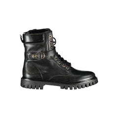 Tommy Hilfiger Schwarzer Polyurethan Damen-Stiefelette