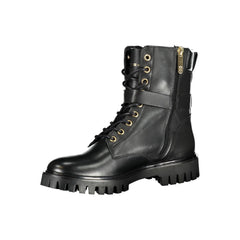 Tommy Hilfiger Schwarzer Polyurethan Damen-Stiefelette