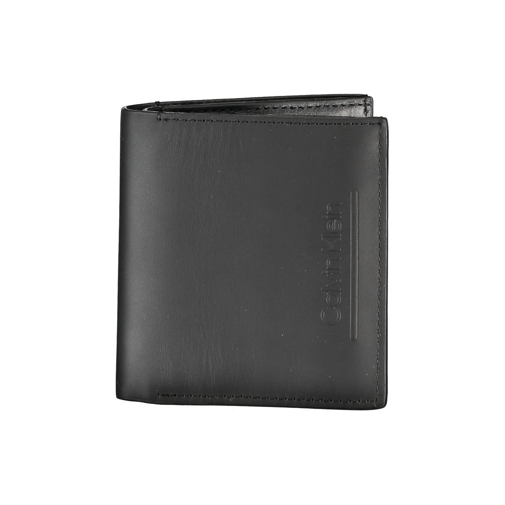 Calvin Klein Herren-Geldbörse aus schwarzem Leder