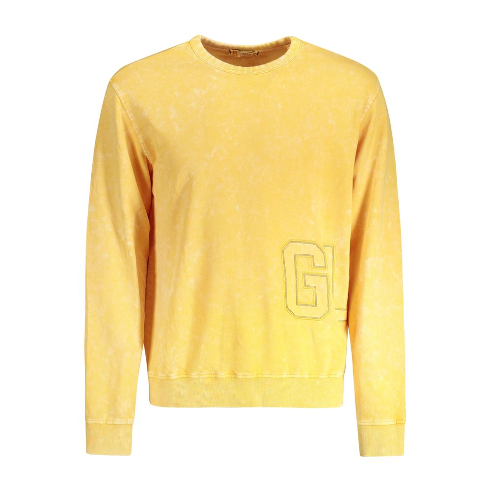Guess Jeans Gelbes Herren-Sweatshirt aus Baumwolle