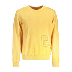 Guess Jeans Gelbes Herren-Sweatshirt aus Baumwolle