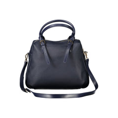 Mario Valentino Damenhandtasche aus blauem Polyurethan