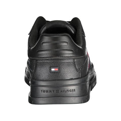 Tommy Hilfiger Zwartleren Herensneaker