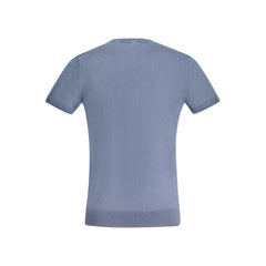 Guess Jeans Blaues Baumwoll-T-Shirt für Herren