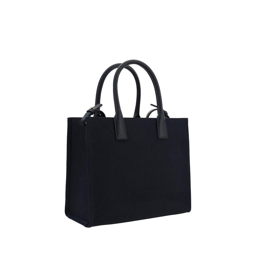 Versace Schultertasche aus schwarzer Baumwolle