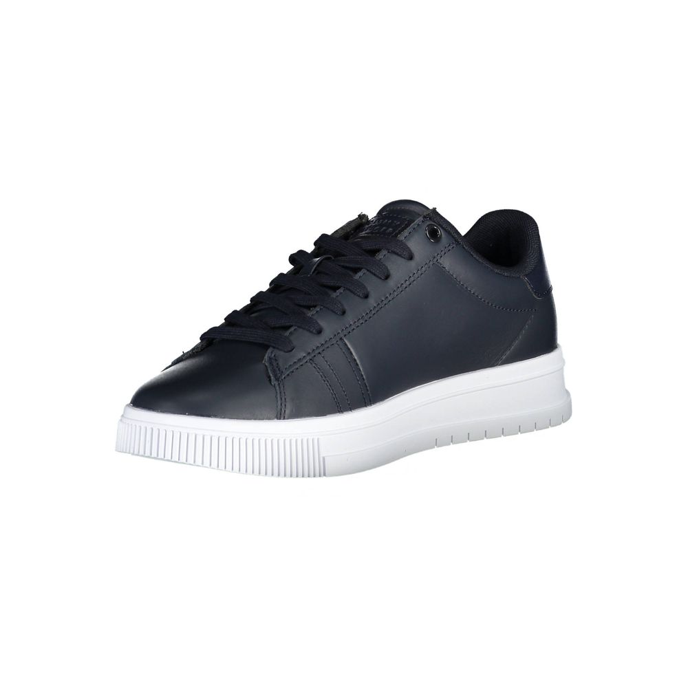 Tommy Hilfiger – Blaue Leder-Sneaker für Herren