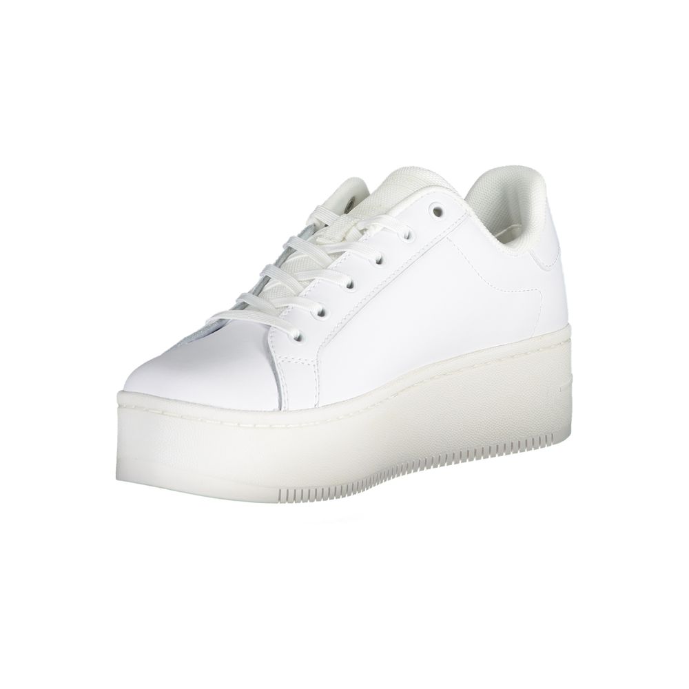 Tommy Hilfiger Damen Sneaker aus weißem Leder