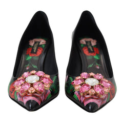 Dolce & Gabbana Zwarte Leren Pumps Met Hoge Hak