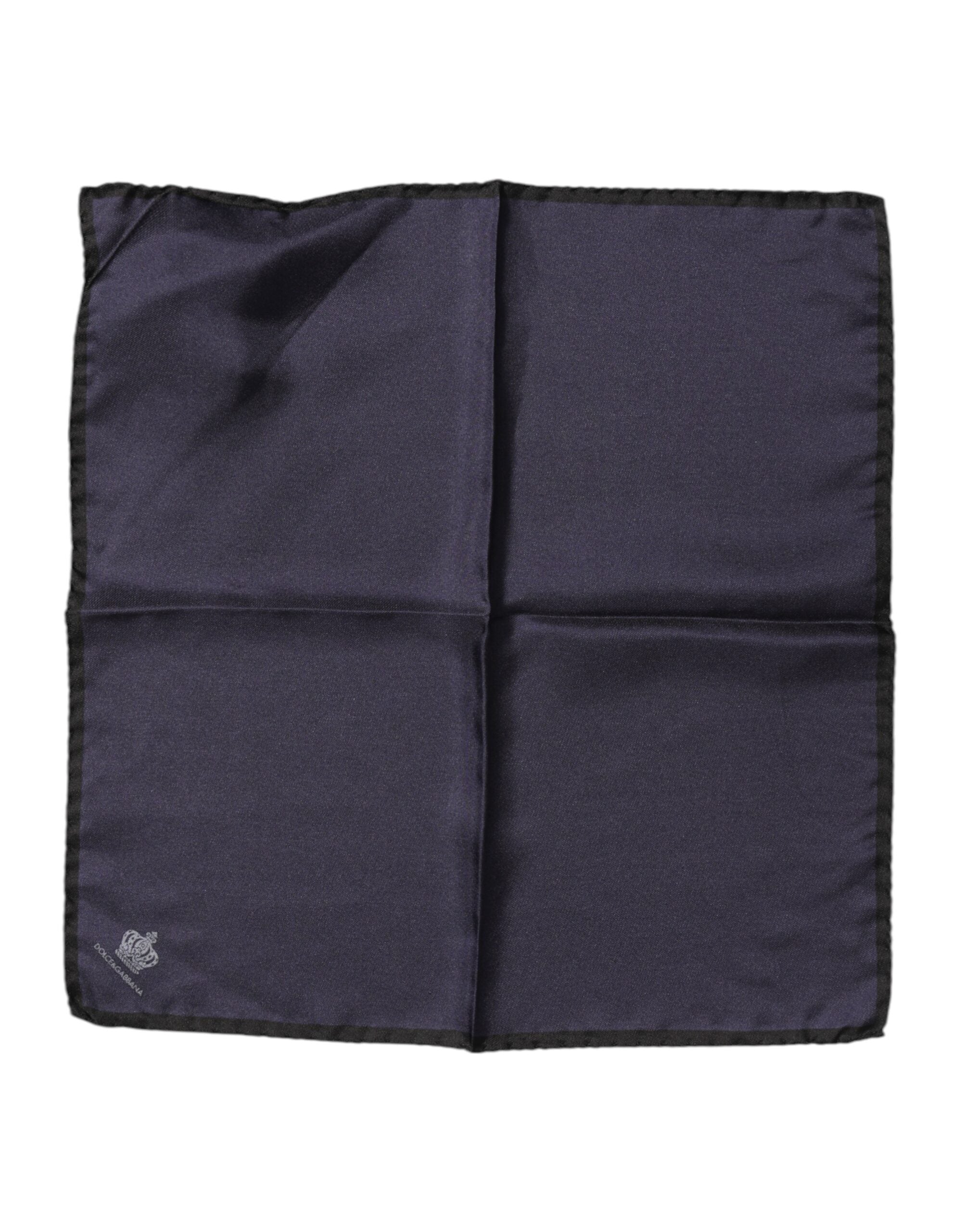 Dolce & Gabbana Blau DG Crown Seiden-Foulard für Herren