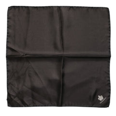 Dolce & Gabbana Brown DG Crown Silk Square Men Foulard Scarf