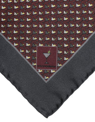 Dolce & Gabbana Bordeauxfarbener Cocktail-Seiden-Foulard