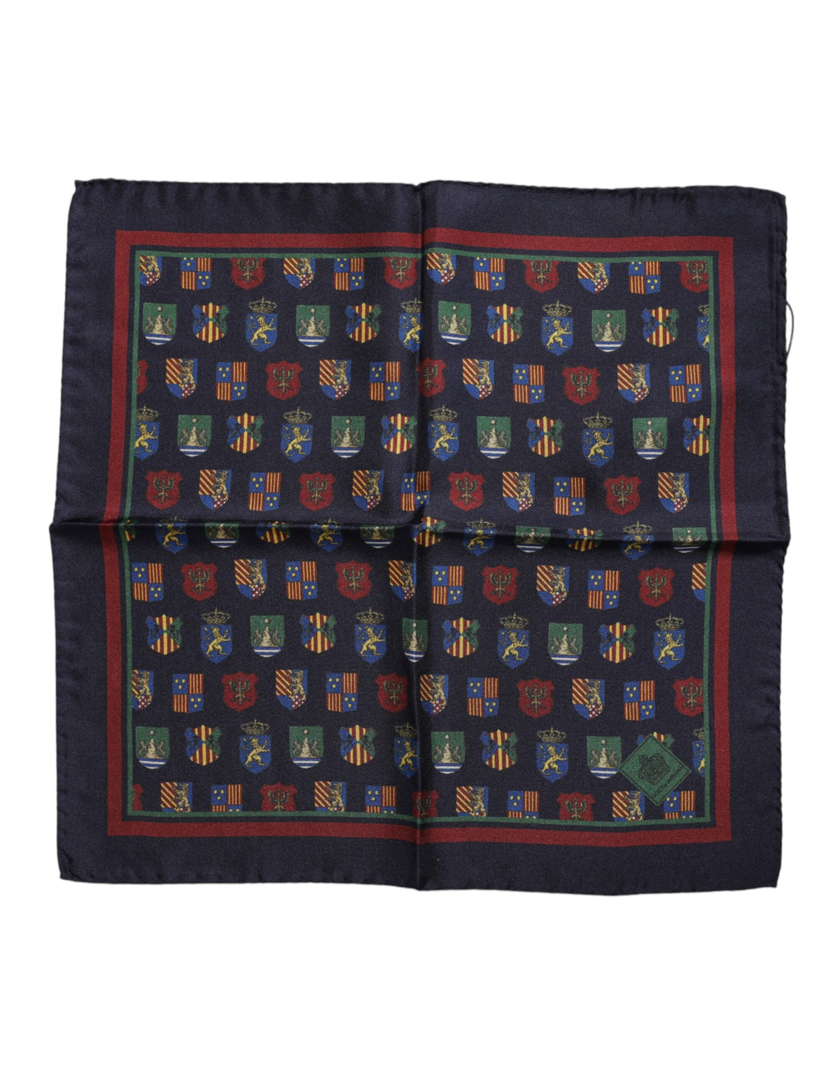 Dolce & Gabbana Vielfarbener Foulard-Schal mit Medaillenmotiv