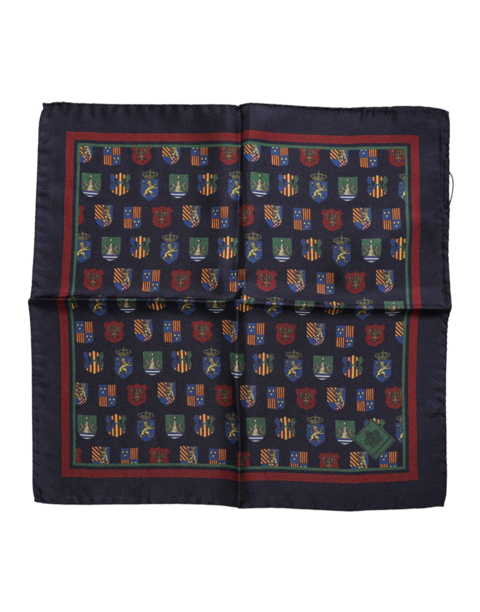 Dolce & Gabbana Vielfarbener Foulard-Schal mit Medaillenmotiv